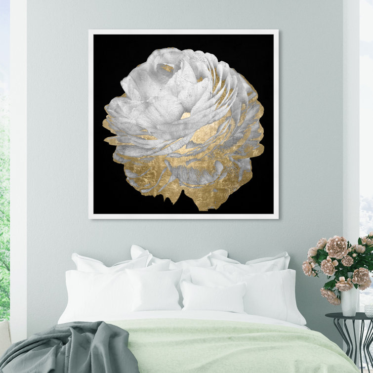 Gold And Light Floral Framed On Paper by Oliver Gal Painting